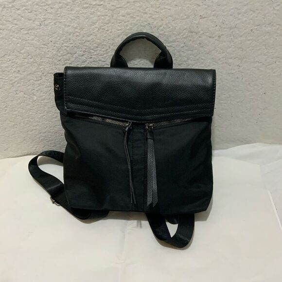 Botkier Mini Black Faux Leather Nylon Backpack main image 5